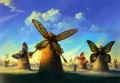 modern contemporary 23 surrealism butterfly windmill